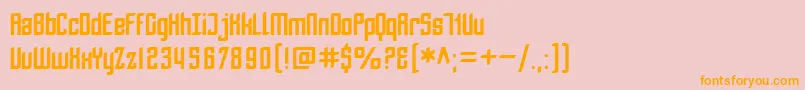 SfPiezolectric Font – Orange Fonts on Pink Background