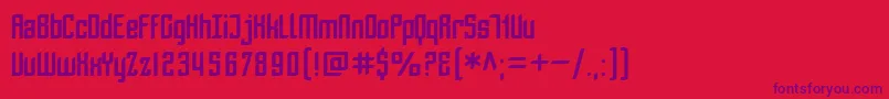 SfPiezolectric Font – Purple Fonts on Red Background