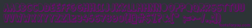 LazySundayShadow Font – Purple Fonts on Black Background