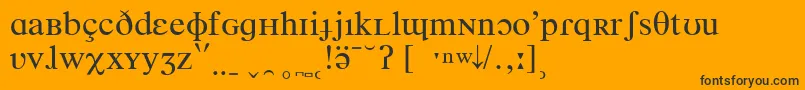 fuente TimesPhoneticIpa – Fuentes Negras Sobre Fondo Naranja