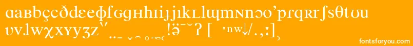 fuente TimesPhoneticIpa – Fuentes Blancas Sobre Fondo Naranja