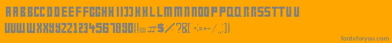 DoctorWho Font – Gray Fonts on Orange Background