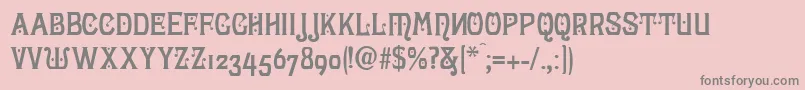 LunariaModern Font – Gray Fonts on Pink Background