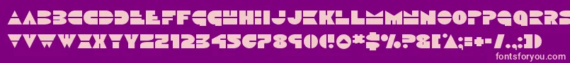 Discoduck Font – Pink Fonts on Purple Background