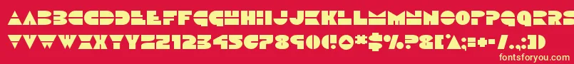 Discoduck Font – Yellow Fonts on Red Background