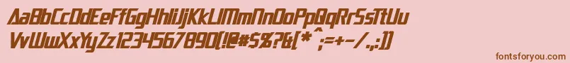 DaiAtlasBoldItalic Font – Brown Fonts on Pink Background