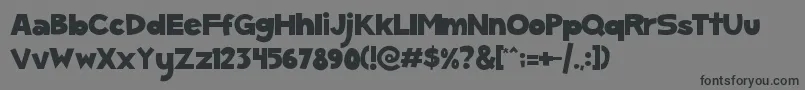 ScGumKids Font – Black Fonts on Gray Background