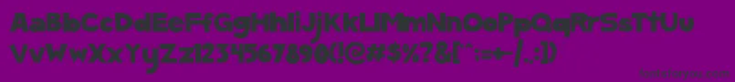 ScGumKids Font – Black Fonts on Purple Background