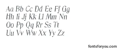 DenverantiqueItalic Font
