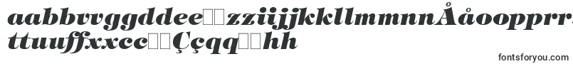 TringlandHeavyItalic-fontti – uzbekin fontit