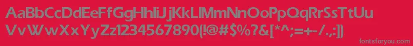 EricBlack Font – Gray Fonts on Red Background