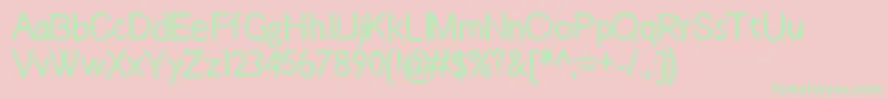 Bestdayever-Schriftart – Grüne Schriften auf rosa Hintergrund