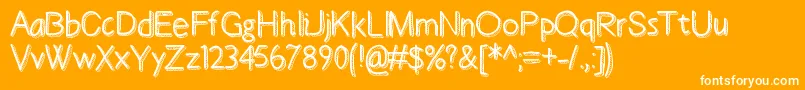 Bestdayever Font – White Fonts on Orange Background
