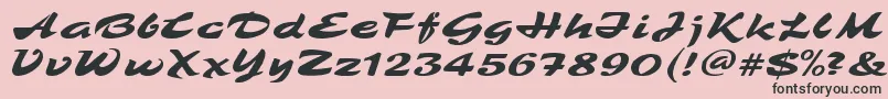 fuente TamboRegular – Fuentes Negras Sobre Fondo Rosa