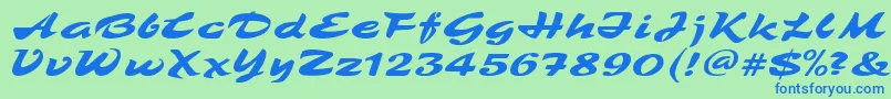 fuente TamboRegular – Fuentes Azules Sobre Fondo Verde