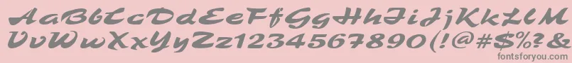 fuente TamboRegular – Fuentes Grises Sobre Fondo Rosa