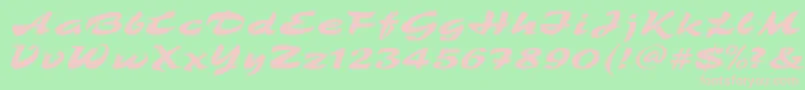 TamboRegular Font – Pink Fonts on Green Background