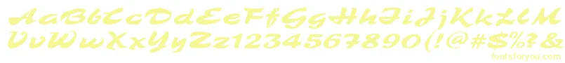 TamboRegular-fontti – keltaiset fontit