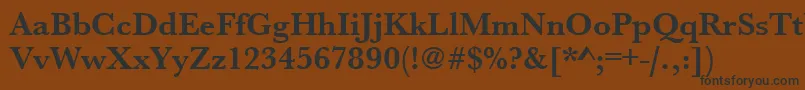 UrwbaskertBold Font – Black Fonts on Brown Background