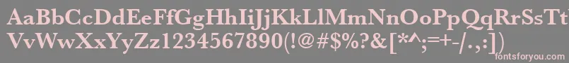 UrwbaskertBold Font – Pink Fonts on Gray Background