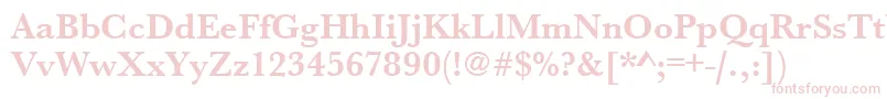 UrwbaskertBold Font – Pink Fonts on White Background