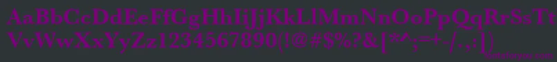 UrwbaskertBold Font – Purple Fonts on Black Background