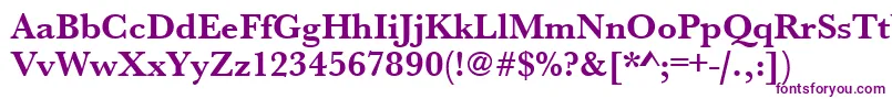 UrwbaskertBold Font – Purple Fonts on White Background