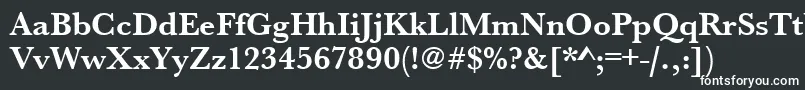 UrwbaskertBold Font – White Fonts on Black Background