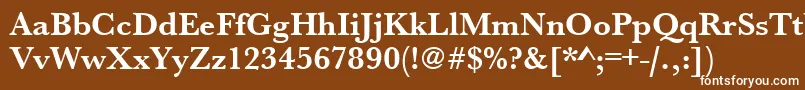 UrwbaskertBold Font – White Fonts on Brown Background