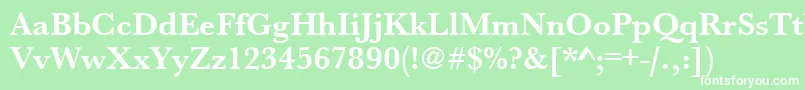 UrwbaskertBold Font – White Fonts on Green Background
