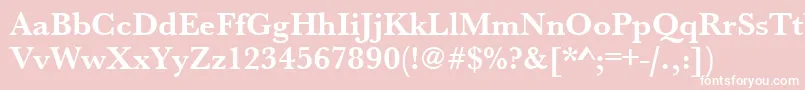 UrwbaskertBold Font – White Fonts on Pink Background