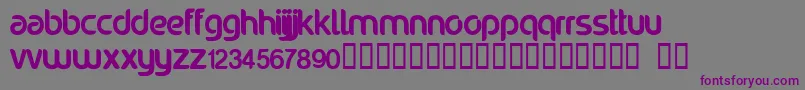Noraviyel Font – Purple Fonts on Gray Background