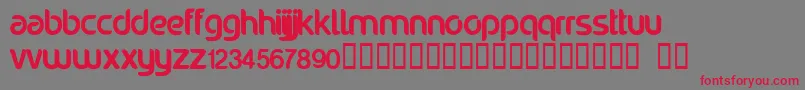 Noraviyel Font – Red Fonts on Gray Background