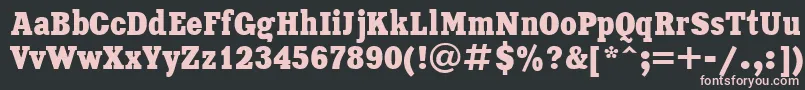 Xna87C Font – Pink Fonts on Black Background