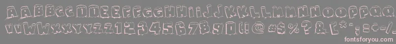 SnapsTasteChristmas-Schriftart – Rosa Schriften auf grauem Hintergrund