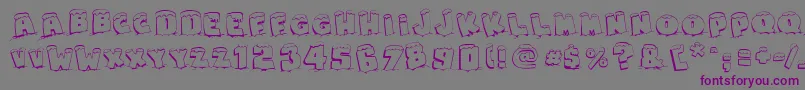 SnapsTasteChristmas-Schriftart – Violette Schriften auf grauem Hintergrund