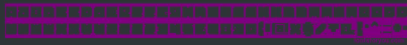 Шрифт BlockInverse – фиолетовые шрифты на чёрном фоне