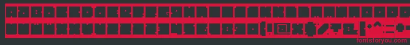 fuente BlockInverse – Fuentes Rojas Sobre Fondo Negro
