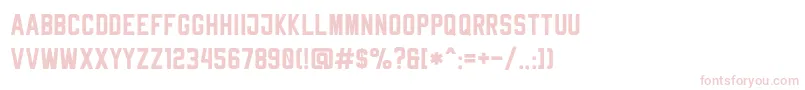 RheibornSansClean Font – Pink Fonts on White Background
