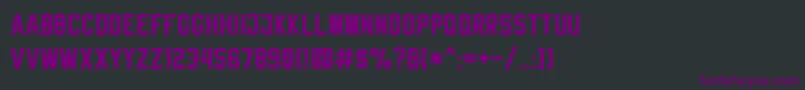 RheibornSansClean Font – Purple Fonts on Black Background