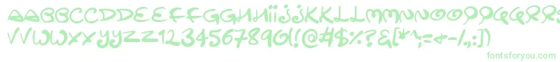 Swirltastic Font – Green Fonts on White Background