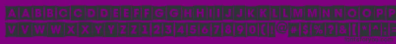 Шрифт Avante8 – чёрные шрифты на фиолетовом фоне