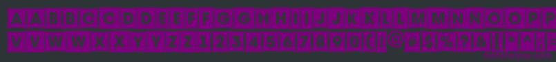 Avante8 Font – Purple Fonts on Black Background