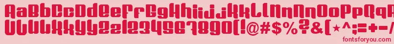 Plasmafuzion Font – Red Fonts on Pink Background