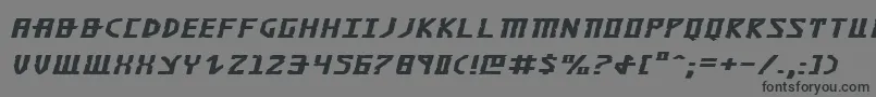 KhazadDumExpandedItalic Font – Black Fonts on Gray Background