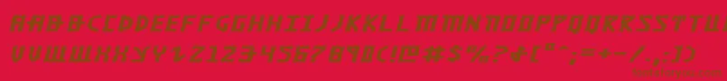 KhazadDumExpandedItalic Font – Brown Fonts on Red Background