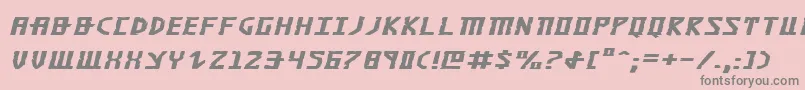 KhazadDumExpandedItalic Font – Gray Fonts on Pink Background
