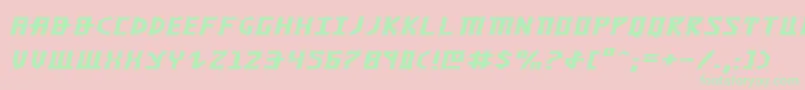 KhazadDumExpandedItalic Font – Green Fonts on Pink Background