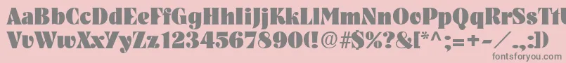 PickwickRegular Font – Gray Fonts on Pink Background