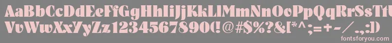 PickwickRegular-Schriftart – Rosa Schriften auf grauem Hintergrund